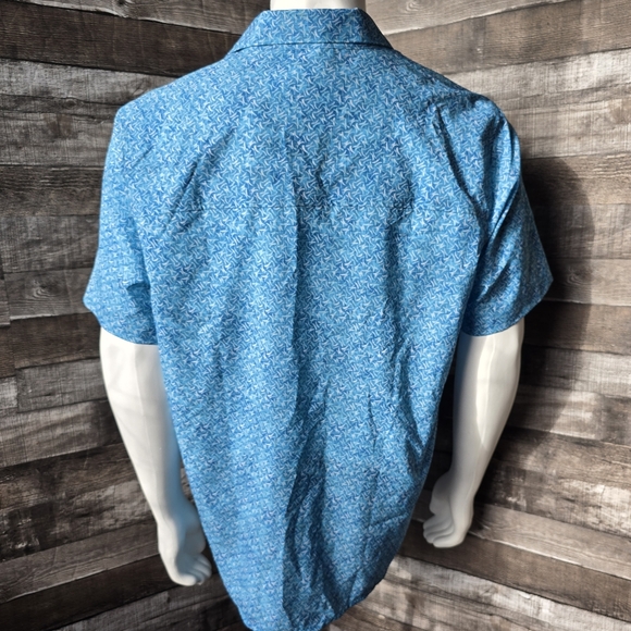 Tommy Bahama Coast Crescent Wave Camp Shirt Short Sleeved Mens Large - Picture 10 of 16